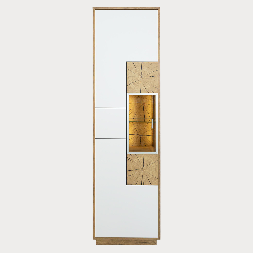 Set Living Urbano White Cu Polita, 285 cm