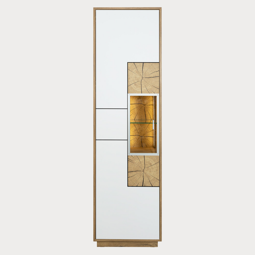 Set Living Urbano White Cu Polita, 285 cm