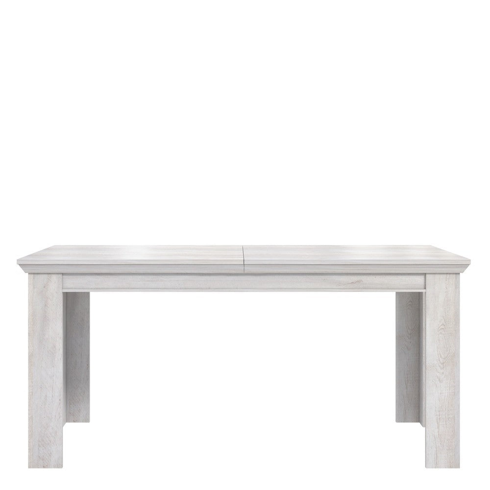 Masa Kashmir, Extensibila, Alb Antichizat, 160/205 x 75 x 90 Cm