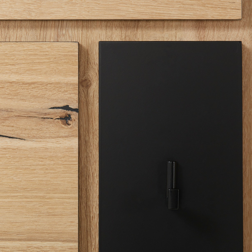 Cuier Reno Smoked Oak, Furnir Din Lemn Masiv 55 Cm