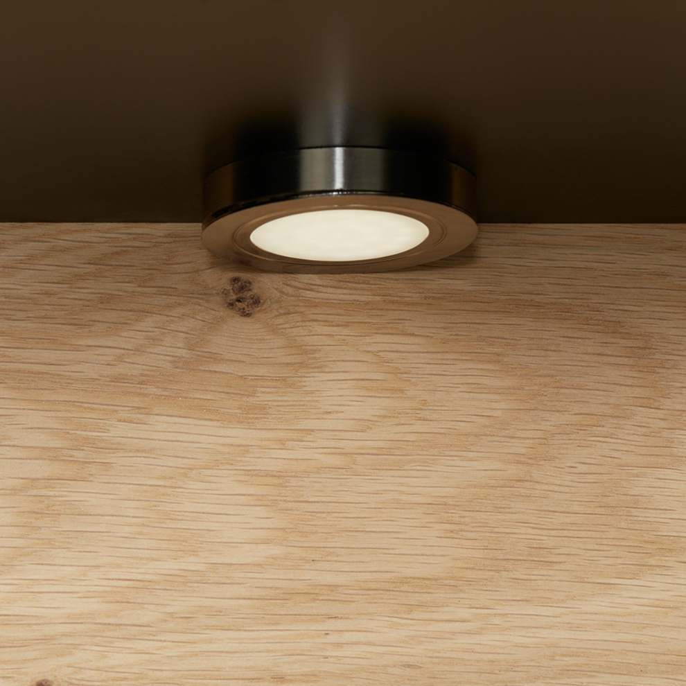 Vitrina Stanga Reno Cu 1 Usa Si 2 Sertare, Smoked Oak, 60 Cm