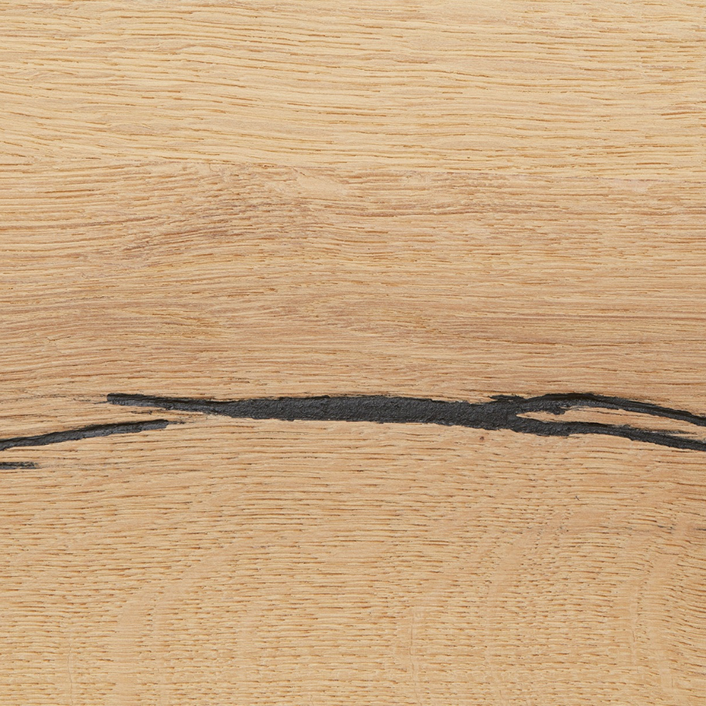 Polita Reno Smoked Oak, Furnir Din Lemn Masiv, 130 Cm