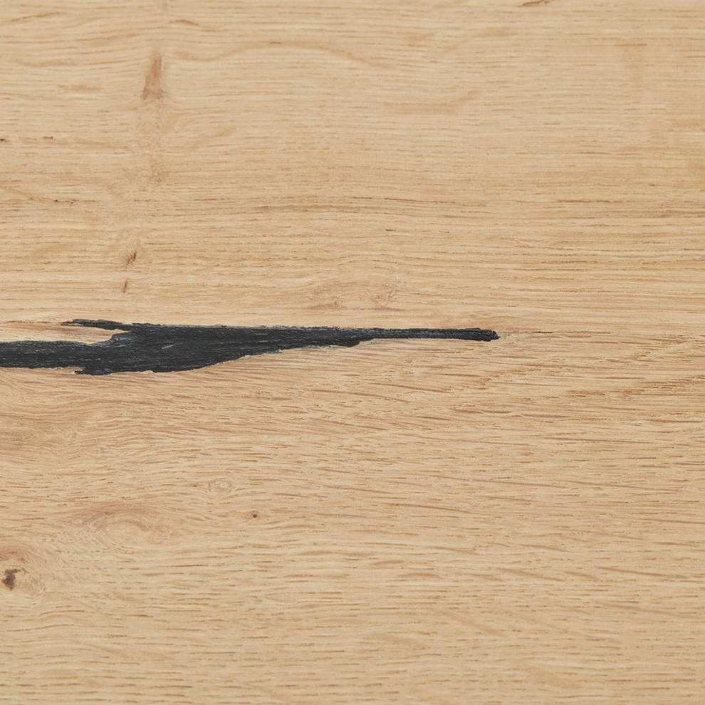 Masa Reno, Extensibila, Smoked Oak, Furnir Din Lemn Masiv, 180/230 x 90 x 77 Cm
