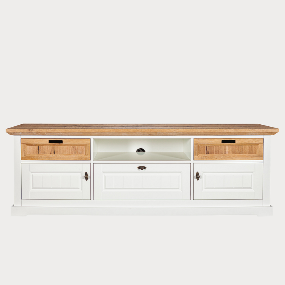 Set Living Tivoli Furniruit Alb Si Natur