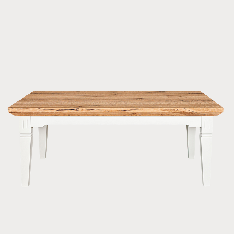 Masa Cafea Tivoli Alb Si Natur, 120 Cm