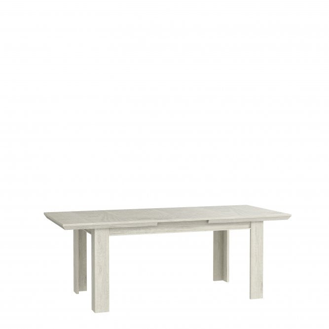 Masa Kashmir, Extensibila, Alb Antichizat, 160/205 x 75 x 90 Cm