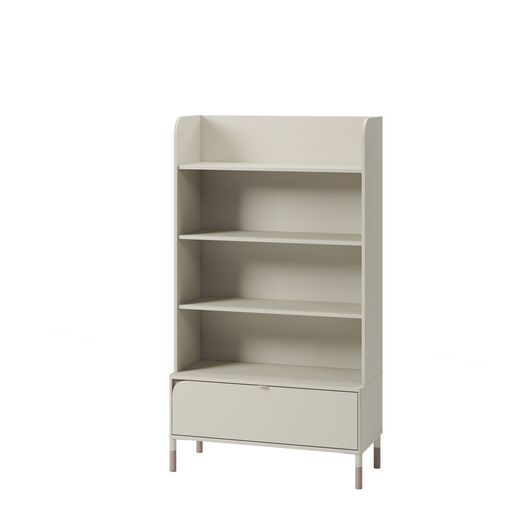 Biblioteca Cu Sertar Hanna, Cashmere Si Truffle, 89 Cm