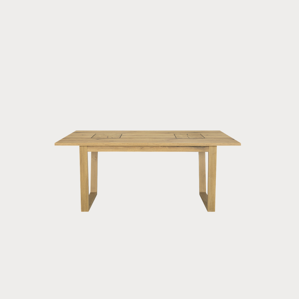 Masa Extensibila Urbano White, Natur, 160/210 X 76.5 X 90 Cm