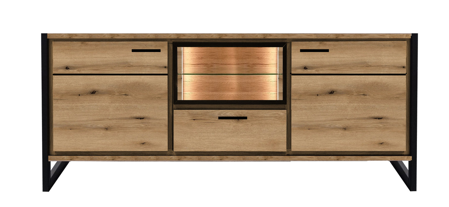 Comoda 2 Usi Si 1 Sertar Soho Nordian Oak 147.5 Cm