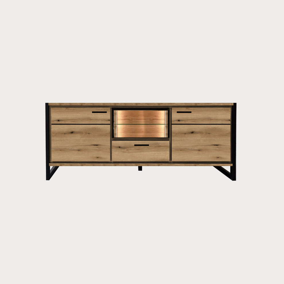 Comoda 2 Usi Si 1 Sertar Soho Nordian Oak 147.5 Cm