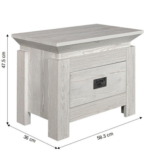 Set Dormitor Casablanca Loft, Pat Cu Dimensiune Saltea 160 X 200, Dulap De 210 Cm, 2 Noptiere