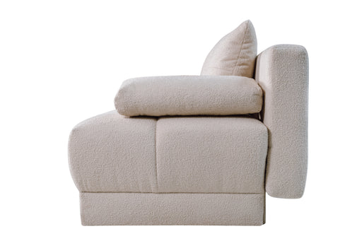 Canapea Extensibila Dali, 3 Locuri, Lada Depozitare, Crem, 210 Cm