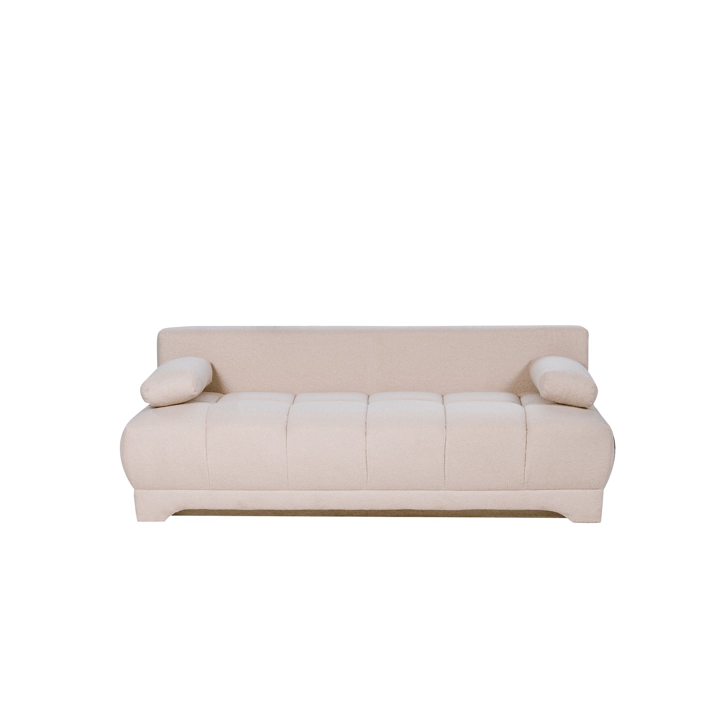 Canapea Extensibila Dali, 3 Locuri, Lada Depozitare, Crem, 210 Cm