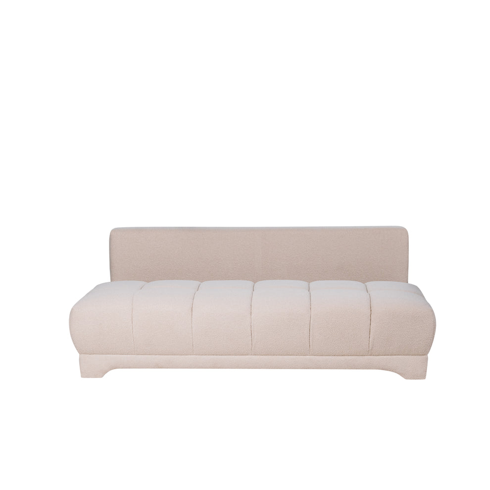 Canapea Extensibila Dali, 3 Locuri, Lada Depozitare, Crem, 210 Cm