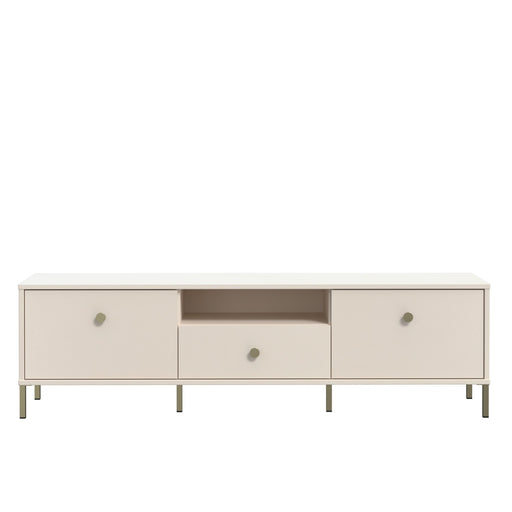 Comoda TV Cu 1 Sertar Si 2 Usi Supervita, Nisipiu Si Auriu, 168.4 Cm