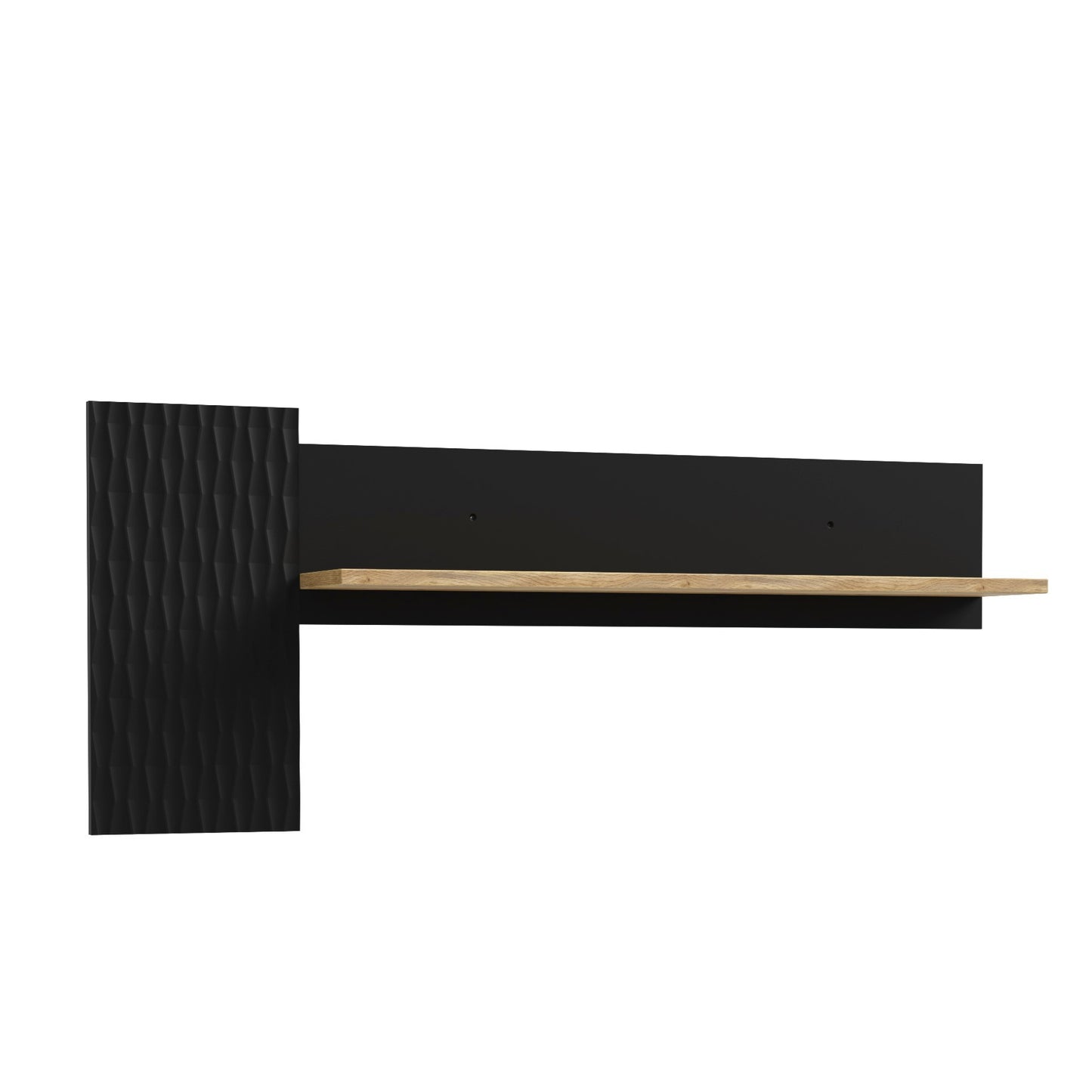 Raft suspendat Flexytone, Stejar Mauvella Si Negru Mat, 140 Cm