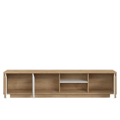 Comoda TV Santo Stejar Riviera Cu Stejar Alb, 222 Cm