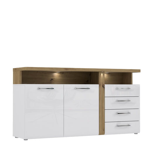 Led Alb 2 Puncte Cald Tuluza Pt Comoda cu 1 Usa
