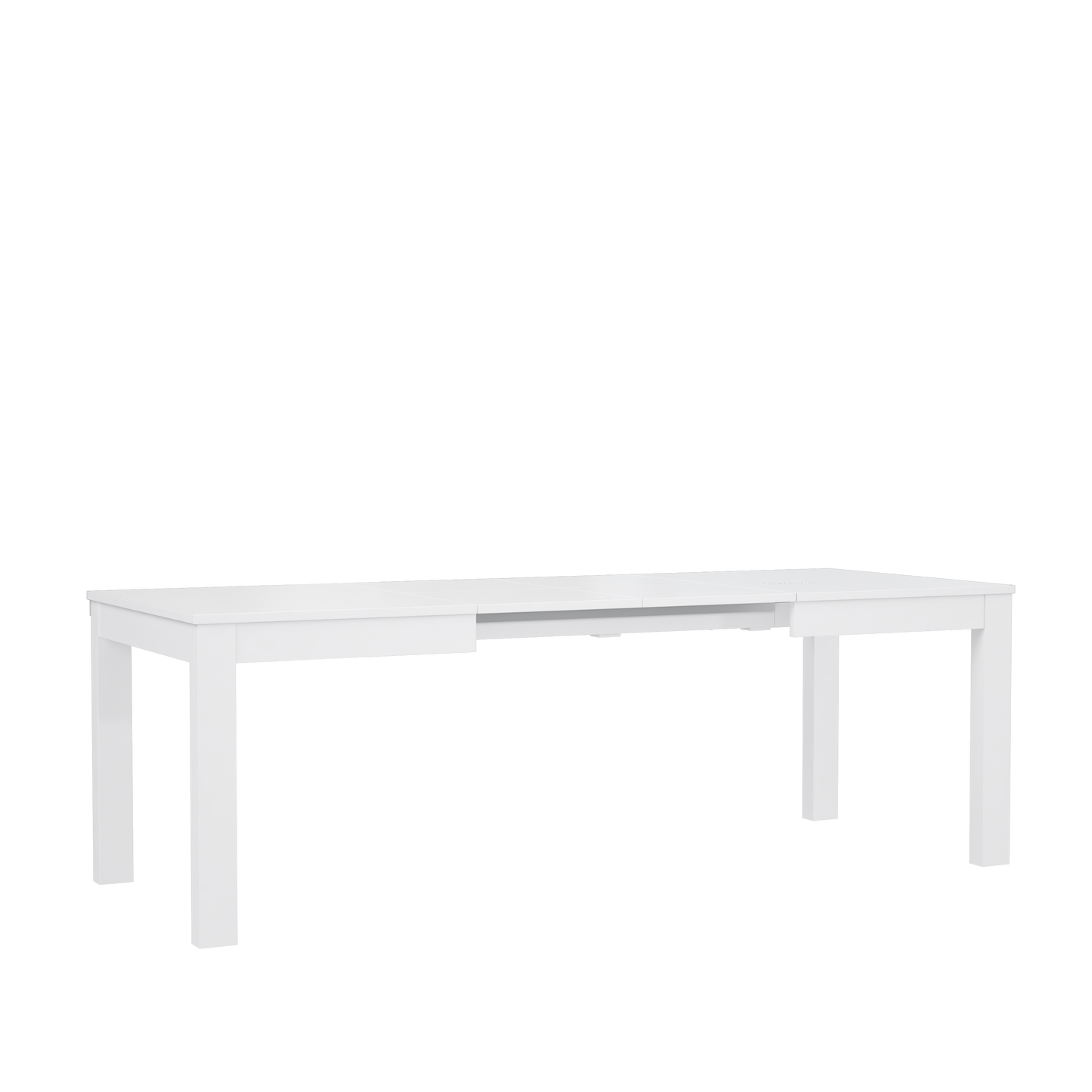 Masa Extensibila Tuluza, Alb Super Lucios Si Alb, 140 x 76 x 90 Cm