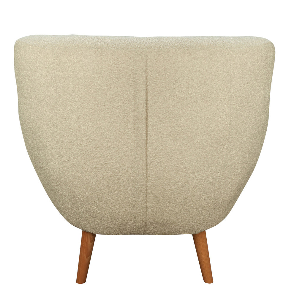 Fotoliu Jazz Now Or Never Boucle Ivory, 80 x 83 x 80 Cm