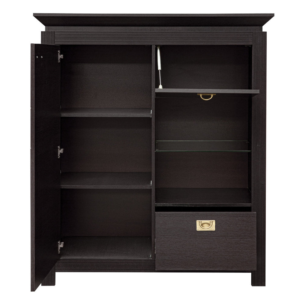 Comoda Bar Living Saigon Cantori Cu 2 Usi Si 1 Sertar, 118 Cm