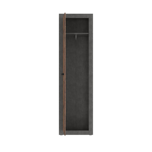 Dulap Zambara, Beton Optic Gri Inchis Si Lemn Vintage, 53.3 Cm