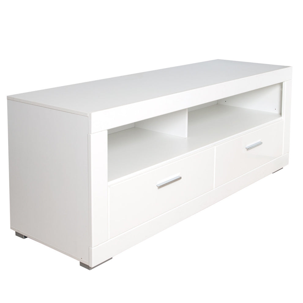 Comodă Tv Cu 2 Sertare Snow, Alb, 156 Cm