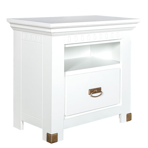 Set Dormitor Saint Tropez, Pat Cu Dimensiune Saltea 180 X 200, Dulap De 207.8 Cm, 2 Noptiere, Vopsit Alb
