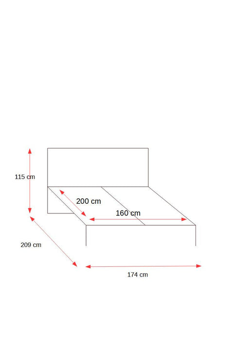 Set Dormitor Saint Tropez, Pat Cu Dimensiune Saltea 160 X 200, Dulap De 180 Cm, 2 Noptiere, Vopsit Alb