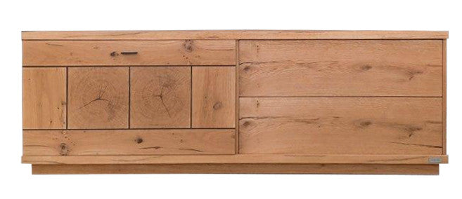 Comoda TV Cu 1 Usa  Si 1 Sertar Tulia, Furniruit Natur 140 Cm-Resigilat