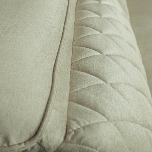 Coltar U Extensibil Tiago, Stanga, 6 Locuri, Tetiere Reglabile, Crem 330 Cm