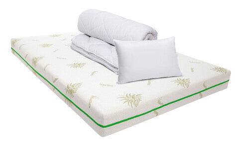 Pachet Confort Aloe Vera, Saltea Cu Pilota Si Perne, 160 X 200 cm