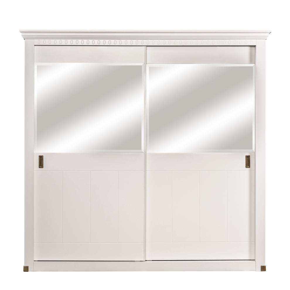 Dulap Dormitor cu 2 usi culisante Saint Tropez, Alb, 212.2 Cm