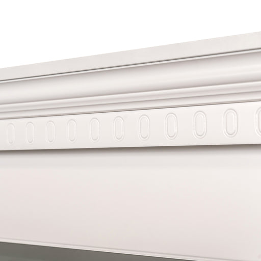 Set Dormitor Saint Tropez Alb, Pat Tapitat Cu Dimensiune Saltea 160 X 200, Dulap Cu Usi Culisante, 2 Noptiere, Vopsit Alb
