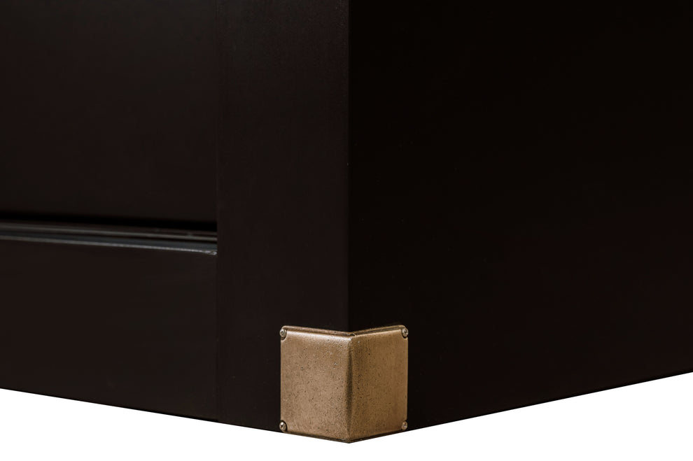 Set Dormitor Saint Tropez Negru, Pat Cu Dimensiune Saltea 160 X 200, Dulap Cu Usi Culisante, 2 Noptiere, Vopsit Negru