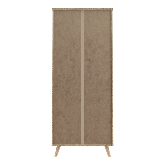 Etajera 2 Sertare Vankka, Stejar pardosit Si Alb, 84.7 Cm