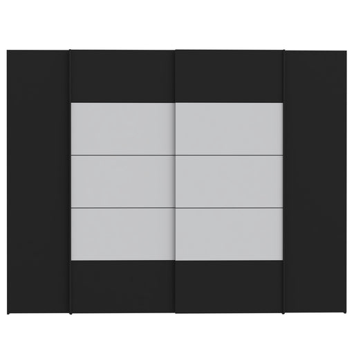 Dulap Energy Cu 4 Usi Negru Si Alb, 270 Cm