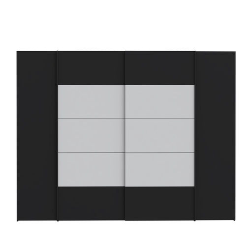 Dulap Energy Cu 4 Usi Negru Si Alb, 270 Cm