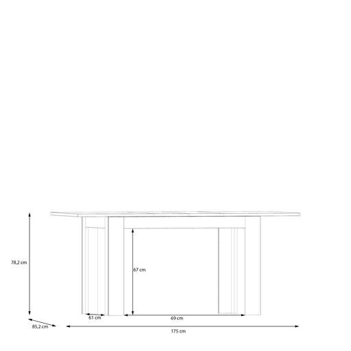 Masa Extensibila Charleston, Stejar Elegancia 120 Cm