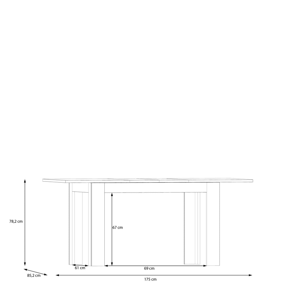 Masa Extensibila Charleston, Stejar Elegancia 120 Cm
