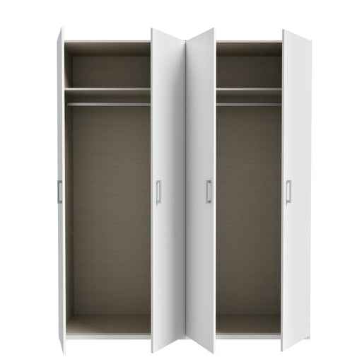 Dulap 4 Usi Ecobest 2 Alb, 177.5 Cm
