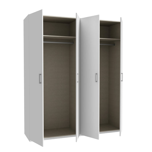 Dulap 4 Usi Ecobest 2 Alb, 177.5 Cm