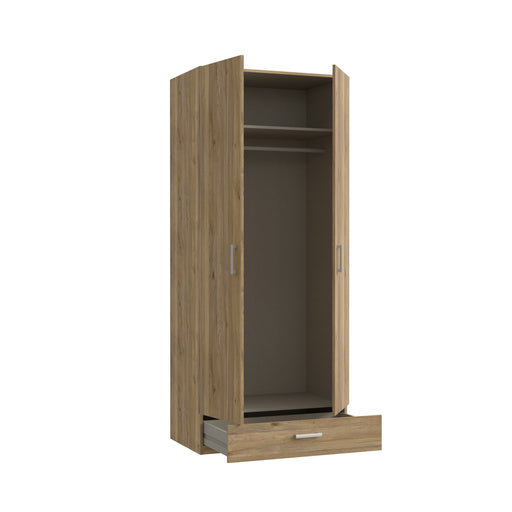 Dulap 2 Usi Si 1 Sertar Ecobest 2 Stejar Mauvella, 88.9 Cm