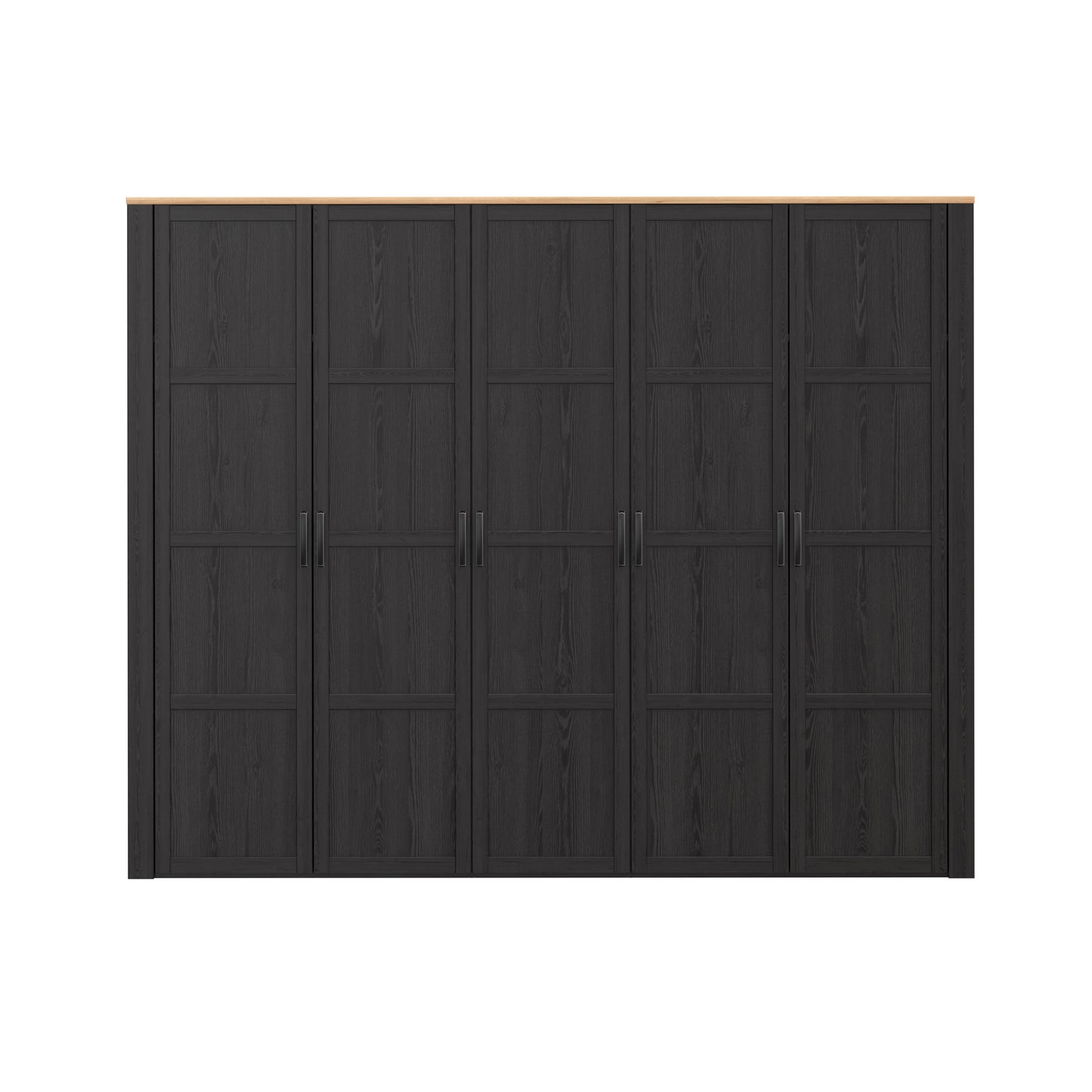 Dulap 5 Usi  Blackhit, Stejar Riviera Si Stejar Cabezone, 265,6 Cm