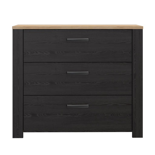 Comoda 4 Sertare Blackhit, Stejar Riviera Si Stejar Cabezone, 101,4  Cm