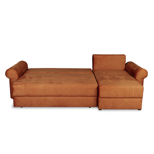 Coltar Extensibil Dreapta Trendy, 5 Locuri, Lada Depozitare, Terracotta, 275 Cm