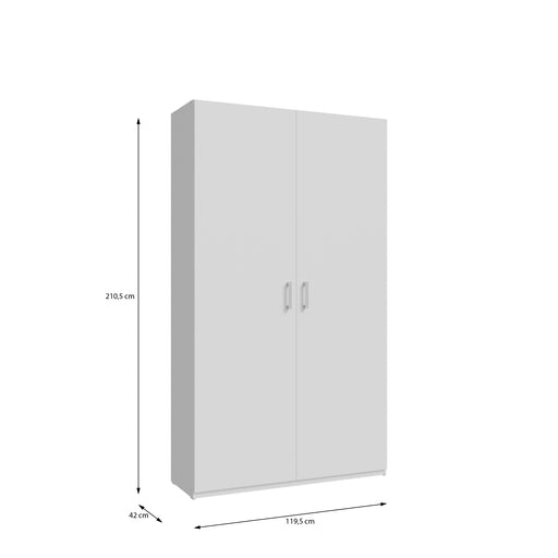 Dulap 2 Usi Harmony Alb, 119.5 Cm