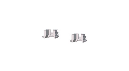 Set 4 Suporturi Suspensie Comoda Tv Bibliotheque, Metal, Negru