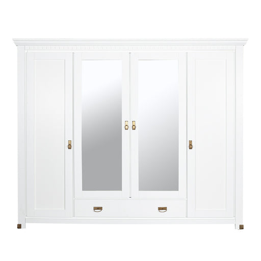 Dulap 4 Usi si 1 Sertar Saint Tropez, Vopsit Negru, 250 Cm