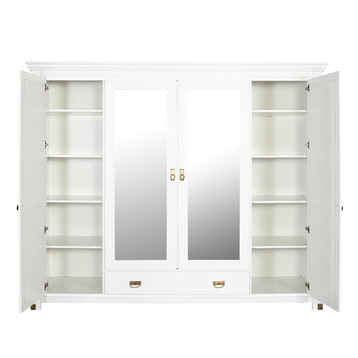 Dulap 4 Usi si 1 Sertar Saint Tropez, Vopsit Negru, 250 Cm